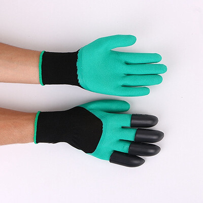 

UpperX Garden GlovesGardening Gloves Fingertips Right Claws Quick Easy to Dig&Plant2 pairs