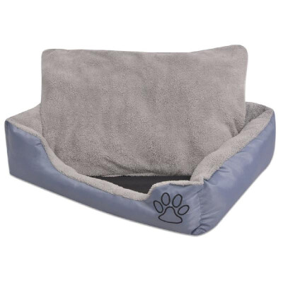

Dog bed with padded cushion Size  Gray
