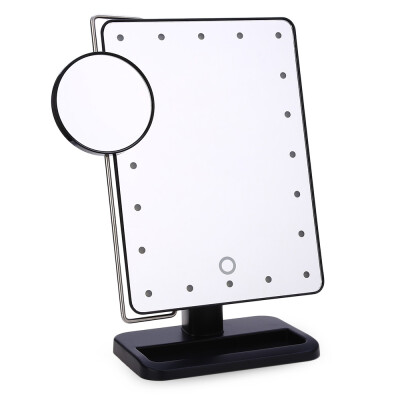 

Portable Rotatable Folding Table 20 LED Lamp Luminous Cosmetic Mirror