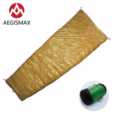 

AEGISMAX Outdoor Camping LIGHT Goose Down Envelope Sleeping Bag Three-Season Down Lengthened Adult Nylon Spring Sleeping Bag