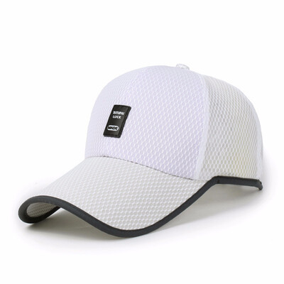 

Summer male baseball cap tide hat female full net breathable sun hat outdoor sunscreen