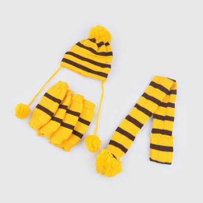

3pcsset Letskeep Dog Sweater sets include hat Scarf & Foot Sleeves pants Pet Cap Clothing for small Dog Cats Teddy Clothes