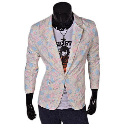 

Zogaa New Men's Suit Printing Fashion