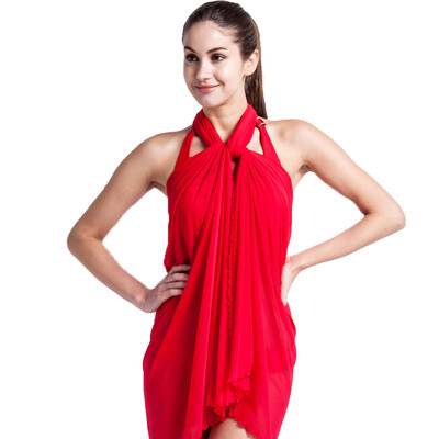 

Aina Arena Bikini Swimsuits Small Chests Thicker Chests Sexy Three-piece Yarn Swimwear ISS9605W RED RED S