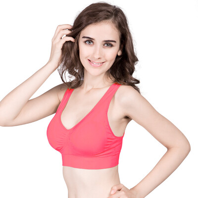 

Snow flying sports bra without traces gathered 0 binding underwear sexy comfortable sports bra XZFYDWX1402-1 watermelon red S