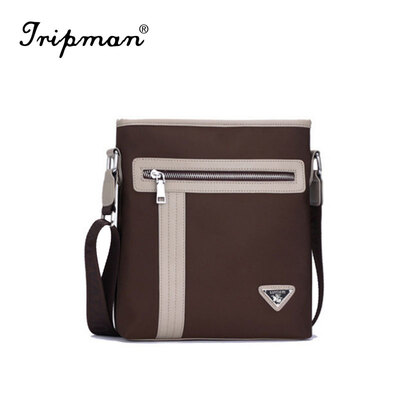 

Tripman 2016 new famous brand Male man crossbody messenger bag high quality fashion wax leather for man