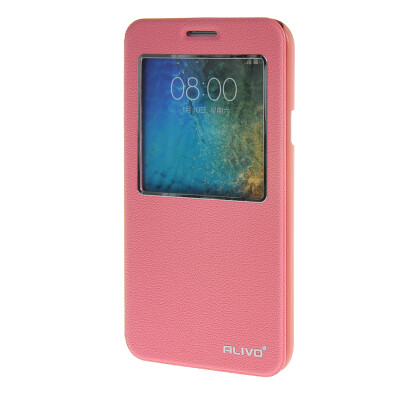 

MOONCASE Samsung Galaxy E7 E700 Case Slim Window View Design Flip Leather Bracket Back Case Cover Pink