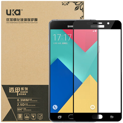 

Плюс отличный Samsung A9 / A9100 / A9000 стали пленка / стеклянная пленка, чтобы покрыть всю черный телефон защитную пленку