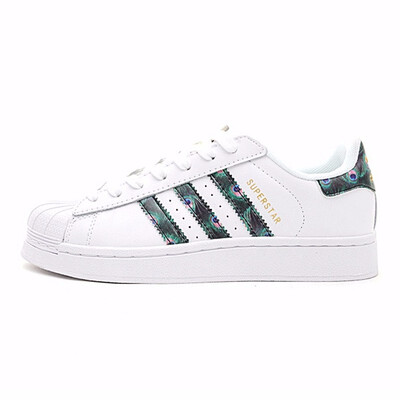 

Adidas Clover Superstar Shell Head Gold Label Women Walking Shoes White Light Breathable CP9388