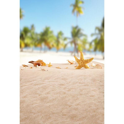 

Lost Starfish Photo Backdrop 57FT Vinyl Fabric Cloth Digital Printing Photo Background S-3207