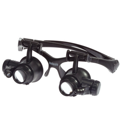 

9892GJ 10X 15X 20X 25X Watch Repair Magnifier with 2 LED Lights Binocular lighting magnifying glass