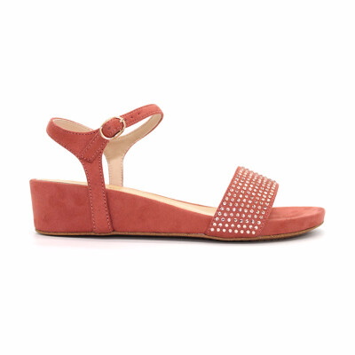 

Women Ladies Diamante Sandals With Transfer Comfy Party Shoes