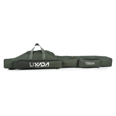 

Lixada 100cm130cm150cm Fishing Bag Portable Folding Fishing Rod Reel Bag Fishing Pole Gear Tackle Tool Carry Case