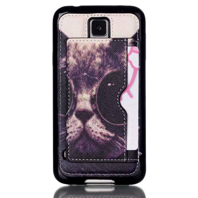 

MITI Leather Samsung S5 Flip Cover Samsung Galaxy S5 Case With Card Slot SV I9600 G900 Original Phone Accessories