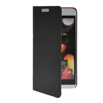 

MOONCASE Slim Leather Side Flip Wallet Card Slot Pouch with Kickstand Shell Back Case Cover for HTC Desire Eye Black