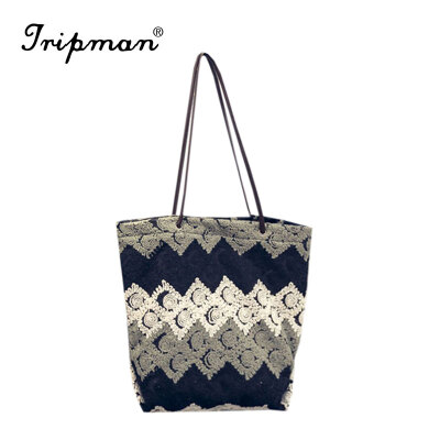 

Tripman New Style Simple Fashion Famous Designers Brand handbags Large Capacity Women Bags Floral Canvas BAGS/Shoulder Tote Bags Big