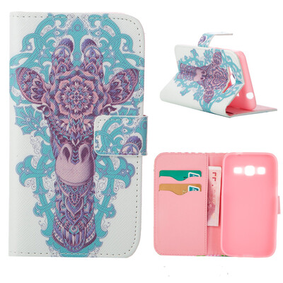 

MOONCASE ЧЕХОЛ ДЛЯ Samsung Galaxy Core Prime G360 Flip Leather Foldable Stand Feature [Pattern series] /a04