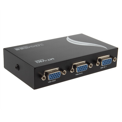 

2 Port VGA SVGA Monitor Sharing 2 to 1 Selector Switch Box for LCD PC TV