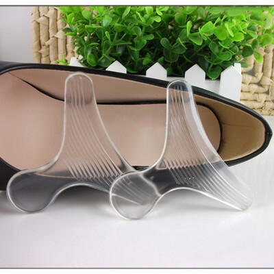 

1 Pair Transparent T Shape Invisible Silicone Shoes Heel Cushion Pads Insoles