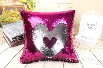 

Cntomlv Pillowcase Decorative Mermaid Sequin Colorful Square Plain Knitted Hidden Zipper Pillow Home Car Sofa Cushion Cover 4040
