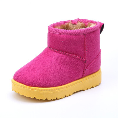 

COMFY KID Winter Warm Child Snow Boots Shoes Plush Thicker Sole Boys Girls Snow Boots Shoes Size 22-33 Baby Toddler Shoes