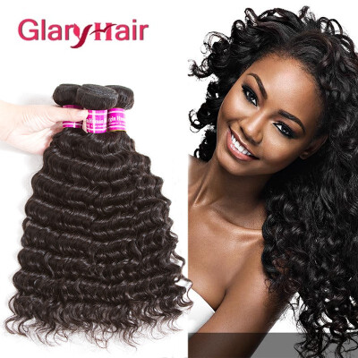 

Glary Mongolian 8A Unprocessed Human Hair Bundles Deep Wave Virgin Hair 3 Bundles 100 Cheap Hair Weaves For Black Women