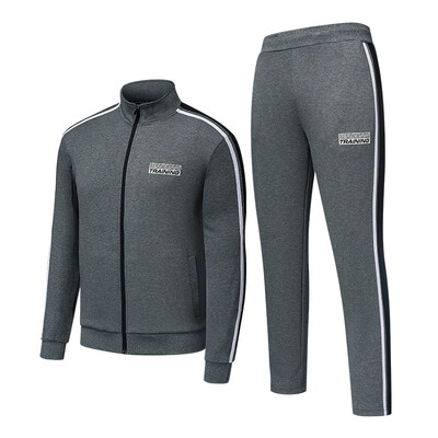 

Jordan mens knitted sports suit running suit sweater pants two-piece XWW3382321 deep flower gray