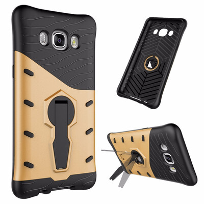 

Goowiiz Phone Case For Samsung Galaxy J310 J3 2016J510 J5 2016 Luxury Armor TPUPC Silicone Hard Bracket
