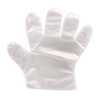 

Cntomlv 100pcsSet Eco-friendly Disposable Gloves One-off Plastic Gloves For FoodCleaningCookingBBQ Kitchen Garden Accessories