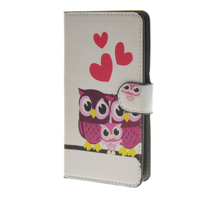 

MOONCASE Owl style Leather Side Flip Wallet Card Slot Stand Pouch Case Cover for Huawei Ascend Y635 a15