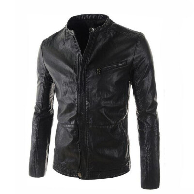 

Zogaa New Mens Leather Slim