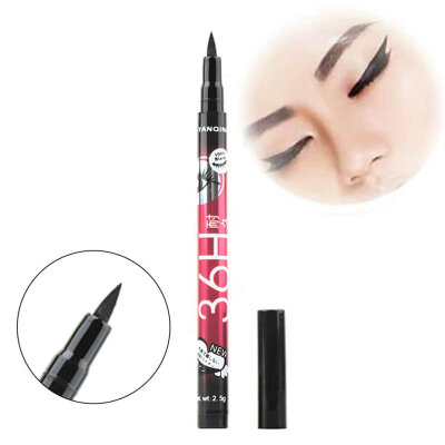 

Подводка для глаз Водонепроницаемый черный жидкий карандаш Eye Liner Pen Макияж красоты Comestic