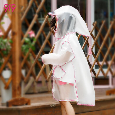 

9i9 long love long childrens hooded transparent raincoat pointed hat big hat cute elf hat witch hat baby poncho 1800310 striped