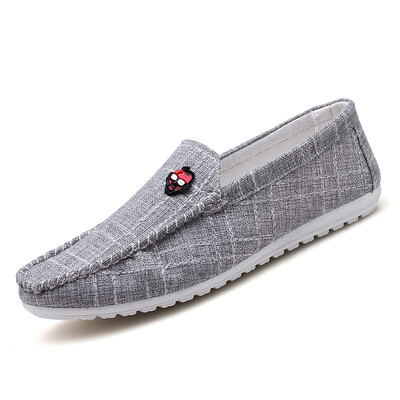 

Damaizhang Brand Men Fashion Casual Loafer Male Linen Spring Autumn Slip-on Mens Flat