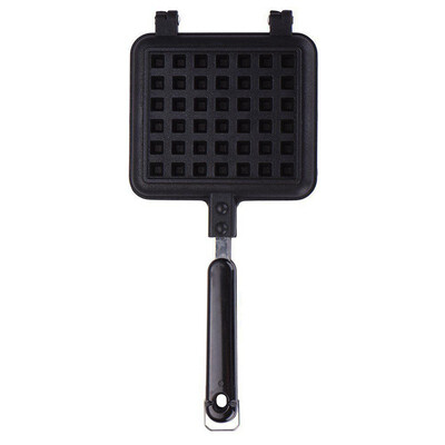 

UpperX Waffle Maker Non-stick Checkered Waffle Mould Bakeware Tray With Handle for Stovetop