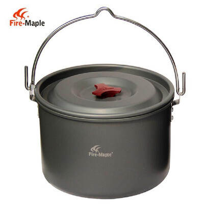 

5L Outdoor Hanging Pot Aluminum for 4-5 People Cooking Camping Bonfire Party