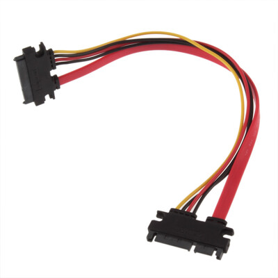 

7+15 Pin Serial SATA Data power combo extension Cable