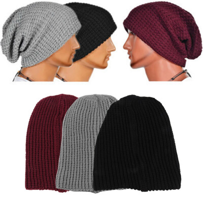 

Chic Men Women Warm Winter Knit Ski Beanie Slouchy Oversize Cap Hat Unisex