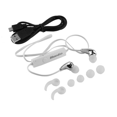 

Bluedio N2 Bluetooth V4.1 Earphone Sports GYM Stereo Earbuds Headset Sweatproof White