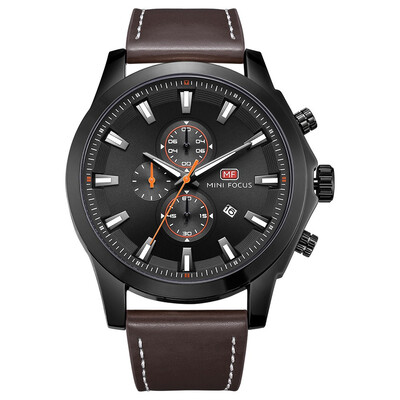 

BOFUTE Male Watches Casual Watch Quartz Watches Calendar Luminous Waterproof Genuine Leather Strap 0082G
