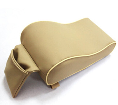 

KAWOSEN PU Leather Car Armrest Pad Memory Foam Universal Auto Armrests Covers with Phone Pocket for VWBMWAUDIHonda