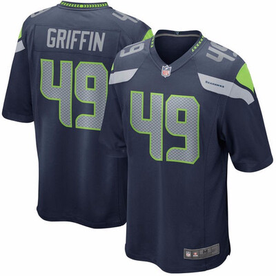 

Mens Seattle Seahawks Shaquem Griffin Nike Navy 2018 NFL Draft Pick Game Jersey