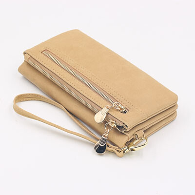 

2018 Ladies Wallet Women Fashion Mobile Phone Bag Korean Frosted Multi-card Pu Wallet Ladies Portable