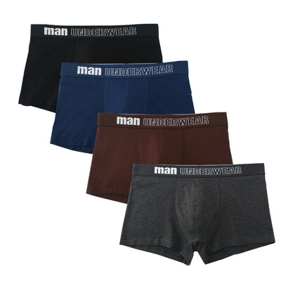 

4Pcslot 2018 New Striped Mens Cotton Boxer Shorts Boxers Underwear Men Brand Underpants Comfortable Breathable Male Panties