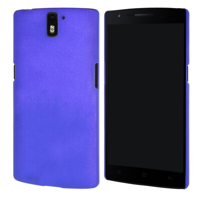 

MOONCASE 1+ OnePlus One ЧЕХОЛ ДЛЯ Hard Rubber Back Protective Dark Blue