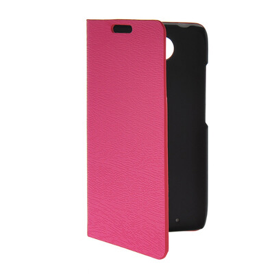 

MOONCASE Slim Leather Side Flip Wallet Slot Pouch Stand Shell Back ЧЕХОЛ ДЛЯ Motorola Moto Droid Turbo XT1254 Hot pink