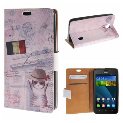 

MOONCASE for Huawei Ascend Y635 Case Flip Wallet Card Slot Stand Leather Folio Pouch Case Cover /a04