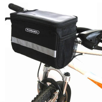 

Cycling Bicycle Front Basket Handlebar Bar Panniers Bags Quick Release NEW K8P2