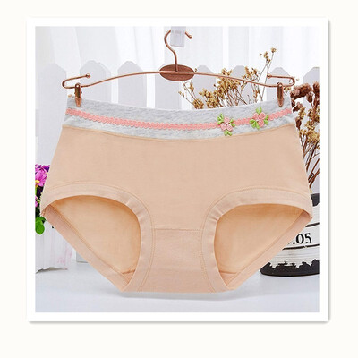 

Womens panties waist no trace breathable womens briefs candy color week pants