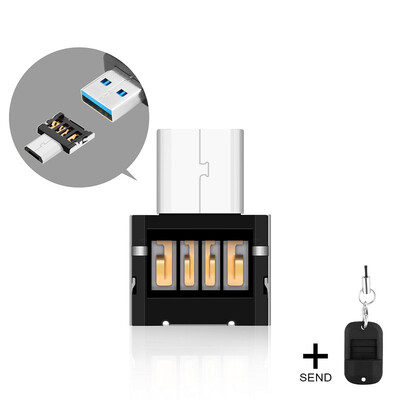 

Rocketek USB to mirco USB OTG adapter accessories with silicone case Connector for Samsung Xiaomi LG Huawei Android Phone